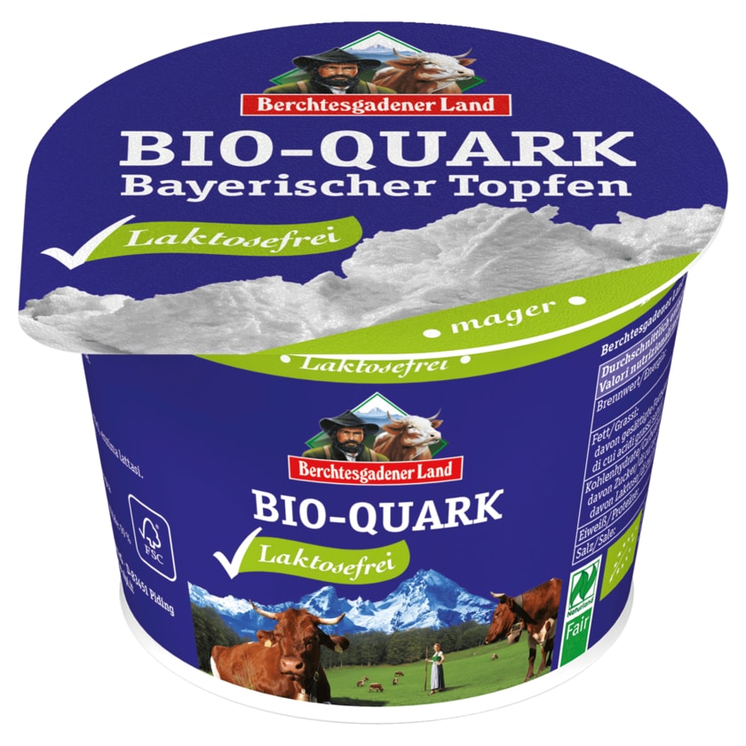 Berchtesgadener Land Bio Quark Mager Laktosefrei 250g